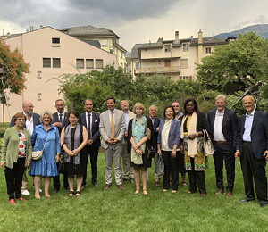 Le Comité des droits de l’enfant des Nations unies rend visite au campus Valais de l’UNIGE